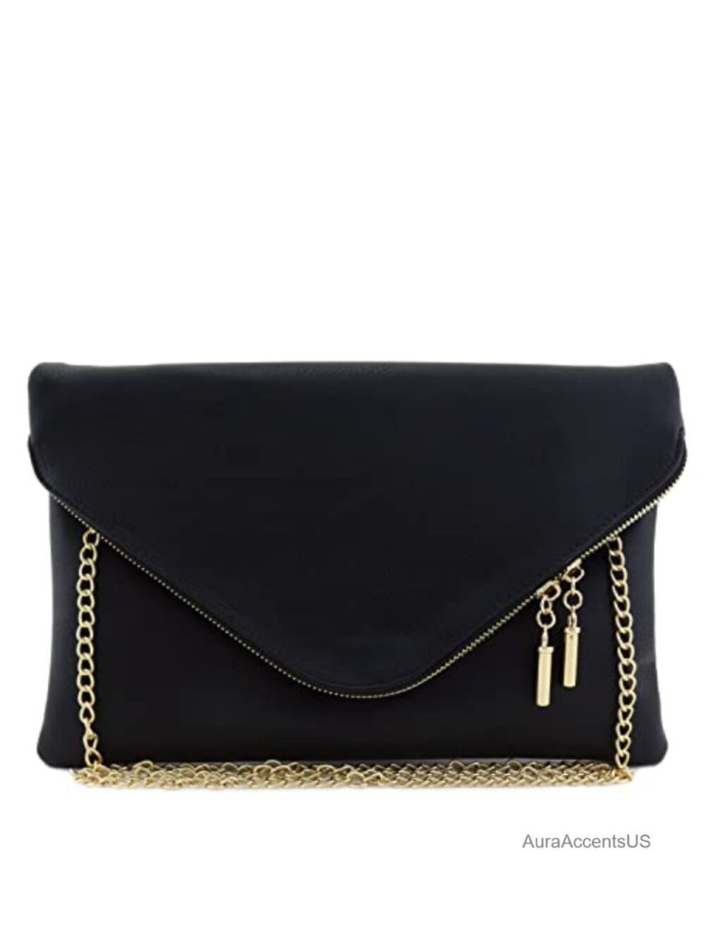 Oversized Envelope Clutch Faux Leather Evening Bag